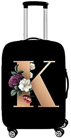 Hiseng Elastisch Kofferhülle Kofferschutzhülle Gepäck Cover Reisekoffer Hülle Koffer Schutzhülle Luggage Cover Waschbarer Kofferüberzug (XL (30-32inch),K)