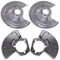 BESTPRICE 4x Ankerblech vorne & hinten Spritzbelch Deckblech für Bremsscheibe Kompatibel mit OPEL ASTRA H (A04) (L70), ZAFIRA/ZAFIRA FAMILY B (A05), ZAFIRA A (T98), ZAFIRA B (A05)