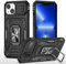 JSENMlN Coque iPhone 13,Antichoc Anti-Chut Housse avec Cache Caméra Étui pour iPhone 13 (6.1) (Noir)