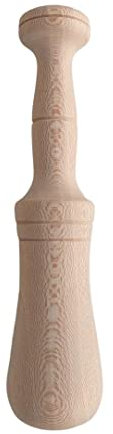 Mano de mortero de madera tamaño grande para allioli. Utensilio de cocina para triturar alimentos manualmente- Fabricado en España (21 cm)