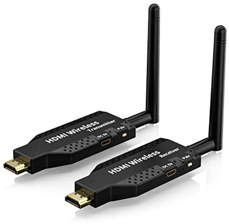Prolunga HDMI wireless Plug and Play 50M wireless HDMI trasmettitore e 4 ricevitori 1080P HD 5G WiFi per computer portatile alla TV (1 TX a 1 RX)