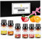 Bolosa Ätherische Öle Set, 100% Naturrein Aromatherapie Duftöl für Diffuser 6 x 10ML, Diffuser ätherische öle, Aroma diffuser öl, Zitrone, Orange, Grapefruit, Erdbeere, Pfirsich, Ananas