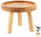 YANJIY Taburete De Flores Pequeña, Soporte Para Plantas Madera, Taburete Redondo Para Flores, Banco De Flores, Taburete Madera Bajo Para Plantas, Para Interior, Exterior, Balcón(14 x 9,5 cm)