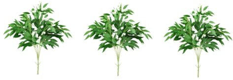 ABOOFAN 3pcs 5 Plant for Home Decoration 5 Fork Simulation Willow Leaves Artificial Plants Lifelike Willow Leaves Green Willow Leaves