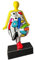 Laure TERRIER Skulptur für Frauen, Stil „Nana Niki“ aus mehrfarbigem Kunstharz. Hauteur 31 Zentimeter