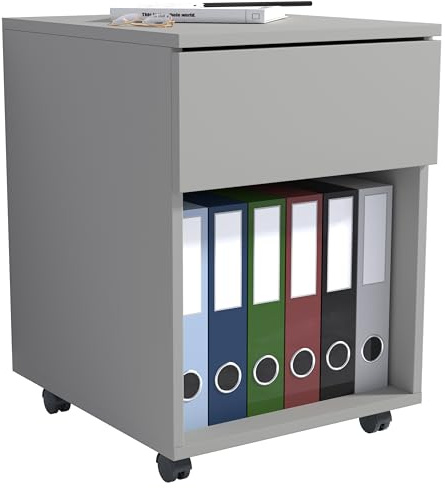 VCM Roll container side container office container castors rollable Dalosa 1 drawer Roll container side container office container castors rollable Dalosa 1 drawer Gray