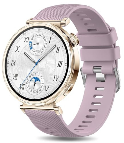 Meliya für Huawei Watch GT4 41mm Armband/GT5 41mm Armband, Kreuzschraffur Armbänder Weich Silikon Uhrenarmband 18mm für Huawei GT4/GT5 41mm Smartwatch Ersatzarmbänder