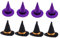 Abaodam 8St Mini-Hexenhut Maskendekoration Poster -Kleiderbügel Rotisserie Halloween Stirnband mini hexenhut halloween hut halloween deko winzigen Hut sammeln Party-Mini-Hut gefühlt