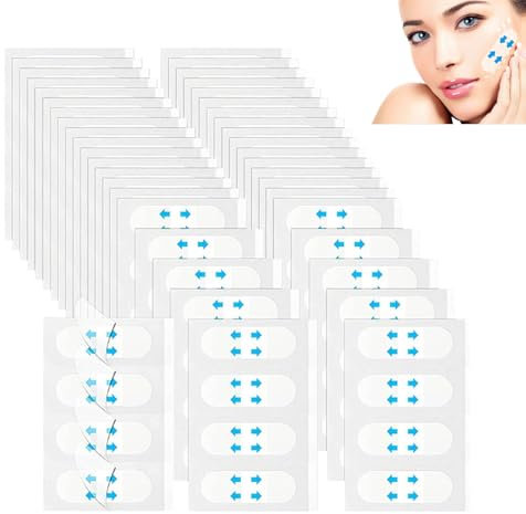 120 Stück Face Lifting Tape,Face Tape Lifting Gesicht,Face Lift Tape Invisible,Gesichtstape,Tape Für Gesicht,Facelifting Klebeband Für Straffung Gesichtsaufkleber Mäd