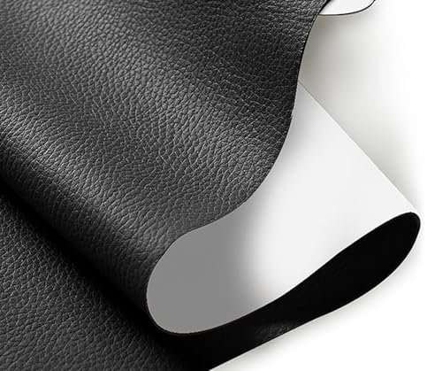 Leder Reparatur Flicken 20x30cm Schwarz – Selbstklebender Kunstleder Patch Wasserdicht – Starke Haftung für Sofa, Autositz, Couch, Möbel, Tasche, Boot – Einfach anzubringen