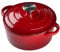 Warmiehomy Enamelled Cast Iron Pot with Lid,Red 6L Non Stick Deep Dutch Oven,Ovenproof Casserole Pot Cooking Stockpot for Induction and Oven Safe,28cm