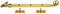 From The Anvil Aged Brass 10 Inch Monkeytail Stay