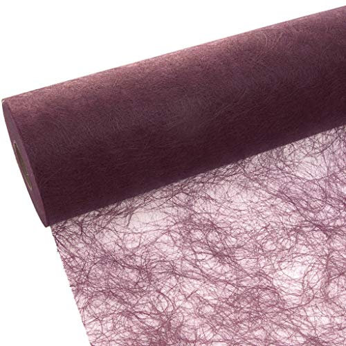 Tischläufer dunkelrot Sizoflor Tischband bordeaux Tischdeko weinrot mahagoni 60 011-R