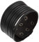 JewelryWe Schmuck 3,5cm Breite Rock Armband, Kunstleder Armreif, Damen Herren Legierung Armkette Cool