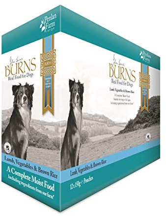 Burns Pet Nutrition Hypoallergenic Complete Wet Food Adult Dog Penlan Pouch Lamb Brown Rice and Vegetables 12x150 g