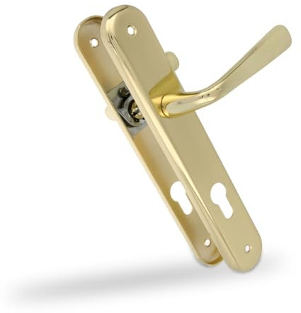 Amig - Set di Maniglie in Acciaio - Modello 252 - Misura: 250 x 40 mm - Quadrato 8 mm - Finitura: Ottone Verniciato