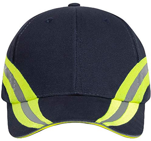 FIRE & FIGHT Streetwear Feuerwehr Basecap Reflexstreifen Design Navy