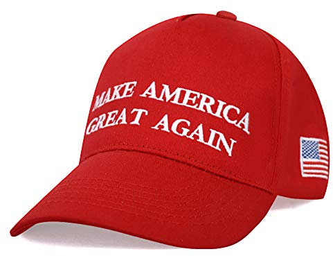 DISHIXIAO Make America Great Again verstellbare Baseballkappen, Unisex Snapback Sportmütze, Rot-2, Einheitsgröße