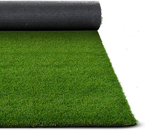 casa pura Gazon Synthetique - Pelouse Artificielle | Pelouse Synthetique Exterieur en 6 Epaisseurs | Herbe Effet Naturel au mètre | Tosca (35mm) - 100x100 cm