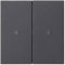 S3000 Bedienaufs. 2f System 55 Anthrazit GIRA 536228