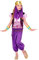 Widmann - Kinderkostüm Arabische Prinzessin, Bluse mit Weste, Hose, Gürtel, Armbänder, Kopfschmuck mit Schleier, Orient, Karneval, Mottoparty