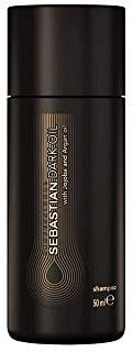 Sebastian Professional Dark Oil Leichtes Shampoo mit Argan- und Jojobaöl – reinigt das Haar und verleiht ihm Glanz und Leichtigkeit – 50 ml