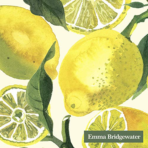 Bridgewater Emma Lemons Cocktail- oder Teeservietten, 25 cm, quadratisch, 20 Stück