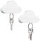 EQLEF Cloud Key Hook for Wall, Cloud Strong Magnetic Key Holder Adhesive Hook Keys Magnet Holder 2 PCS (2)