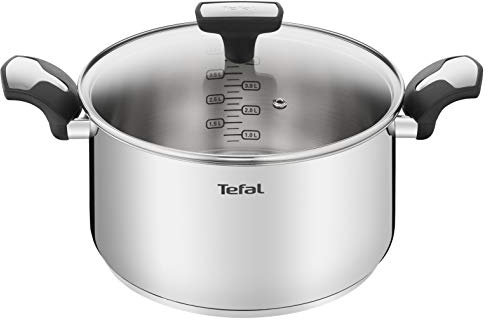 Tefal Emotion E3014604 - Olla (24 cm, 5 L, acero inoxidable)