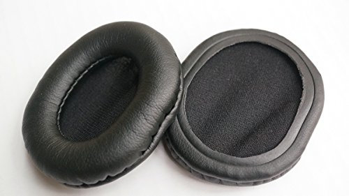 V-MOTA Earpads Compatible with Logitech OEM PC 860 960 USB Stereo Headset Headphones Repair Parts (Leather 1 Pair)