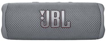 JBL Flip 6 Bluetooth Box - Grau – Wasserdichter, tragbarer Lautsprecher mit 2-Wege-Lautsprechersystem für kraftvollen Sound – Bis zu 12 Stunden kabellos Musik abspielen
