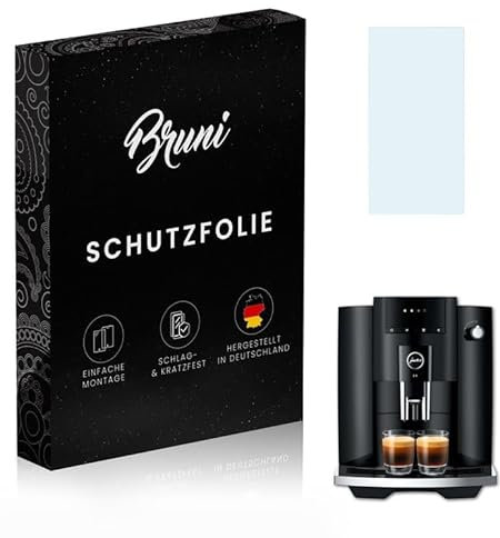 Bruni Schutzfolie kompatibel mit Jura E4 Folie, glasklare Displayschutzfolie (2X)