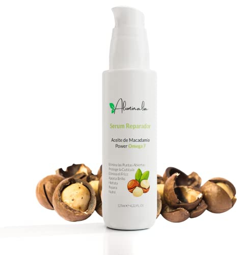 Anti Frizz Serum für Haare Professionelles Haarreparaturserum mit Macadamiaöl, Serum haare reich an Omega 7 und Vitamin E, Anti frizz Produkte Sulfat- und Parabenfrei (125 ml)