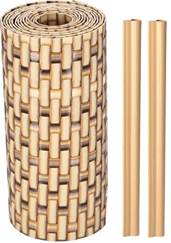 KOTARBAU® Brise-vue, en rotin synthétique, solide, pour jardin et balcon, 19 x 255 cm, biodégradable, plusieurs couleurs, esthétique durable, couleur paille