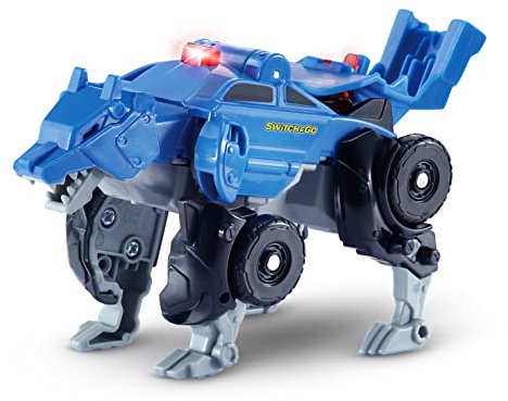 VTech Switch and Go OneClick-Mini-Wolf – Wolf-Auto-Transformer – 2-in-1 Spielzeug mit Geräusch- und Lichteffekten – Für Kinder von 3-8 Jahren