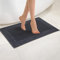 ZWOLTEX Paulo Badematte 50x70 I Badezimmerteppich aus 100% Ägyptischer Baumwolle I Made IN EU I Bathmat Paulo - Rutschfester Badteppich (50x70) - Graphit