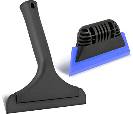EHDIS Window Tint Tool 5-inch Rubber Window Squeegee Non-Slip Handy Tint Squeegee (Black and Blue)