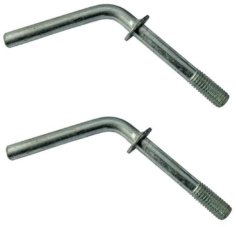 Paar halbgefederte Haken für Metall M9,5 mit fester Unterlegscheibe 19 mm