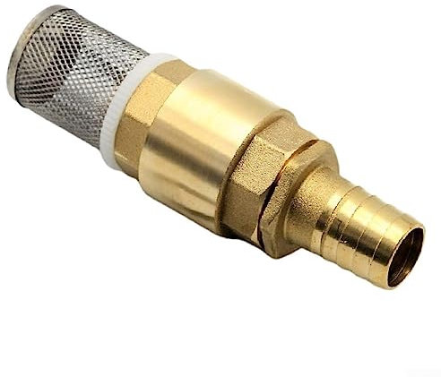 1 Packung Messing Rückschlagventil, Rückschlagventil mit Außengewinde Pagode Pumpe Einlass Filter Fußventil Schlauchanschluss (1 Zoll Ventile + Durchmesser 25 mm)
