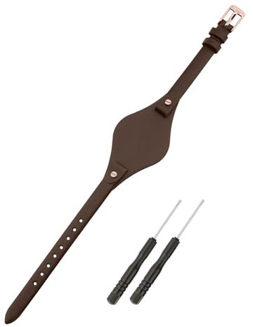 SANDEIN Uhrenarmband, kompatibel mit Fossil, 8 mm, weiches Leder, Ersatzarmband für Fossil ES3077, ES3148, ES3262 und ES4119, ES4176 Serie