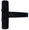Cremonese per Infissi in Alluminio, Maniglia Ambidestra per Finestre e Porte Interne, Colori con Tinte RAL - FERCOLOR (Nero RAL9009)