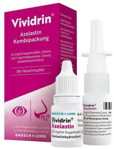 VIVIDRIN Azelastin Kombip. 0,5mg/ml ATR+1mg/ml NAS 1 P