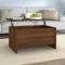 FENLAX Lift Top Couchtisch aus Holzwerkstoff 80x55,5x41,5 cm Braun Eichen-Optik Couchtisch Höhenverstellbar Sofatisch Höhenverstellbar Wohnzimmer Tisch Center Table Stubentisch Beistelltisch