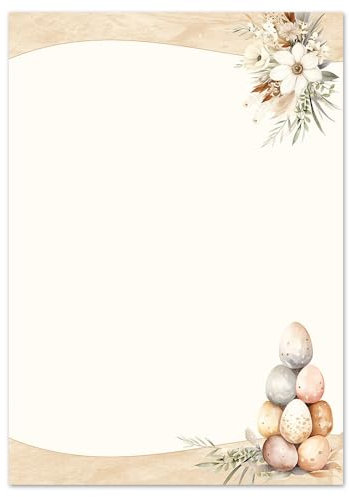 20 Blatt Briefpapier OSTERPOST - DIN A4 (210x297 mm), 90 g/m² - Osterpapier
