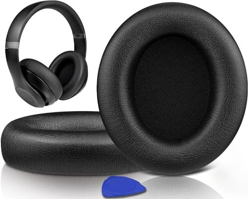 SOULWIT Replacement Earpads for Beats Studio Pro Wireless Noise Cancelling Headphones, Cushions Ear Pads with Soft Protein Leather, Noise Isolation Foam - Black