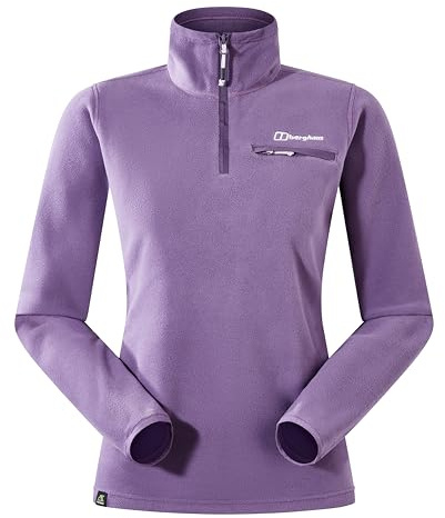 Berghaus Damen Prism 2.0 Micro Polartec Fleece mit halbem Reißverschluss | Zusätzliche Wärme | Schmeichelnder Stil | Strapazierfähig Midlayer, Aura, 6