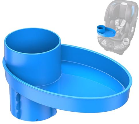 Autositz-Snack-Tablett, drehbarer Autositz-Becherhalter, Snack-Tablett, Autositz-Snack-Tablett, Getränkehalter, Auto-Getränkehalter, Snack-Tablett, Autositz-Essenstablett, Kinder-Getränkehalter