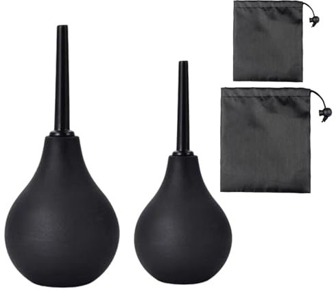 2 Stück Männerdusche, 2 Stück Aufbewahrungstasche, Analdusche, Heim-Einlauf-Set, Dusch-Set, Herren-Duschdusche, Dusch-Einlauf