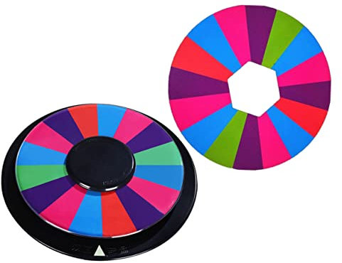 NESTINGHO 1 Satz Spiel Plattenspieler Spielrotation für Bar Party-Plattenspieler Requisiten für Trinkspiele drehbar Rad erschossenes Trinkspiel Party Tombola Spiel Drehscheibe Plastik