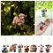 Poo4kark Halloween Niedlichen Cartoon Kuh Auto Anhänger Hause Dekoration Weihnachten Ornament Hause (H, 10x10x5)